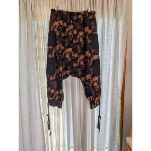 SHEIN Black and Brown Tie-Dye Pants